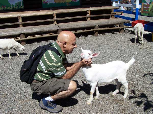 image of Alvaro and goat
