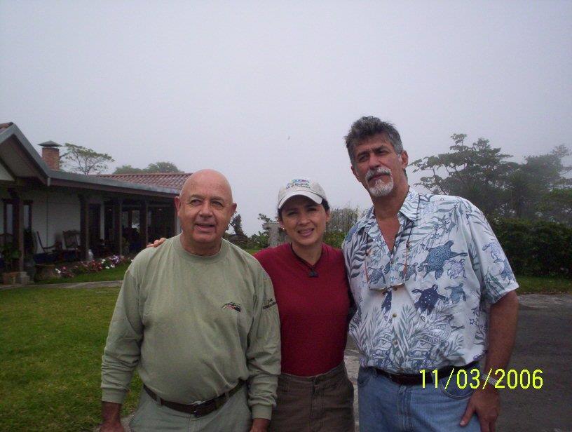 image of Álvaro, Alejandra Monge and Jim Damalas